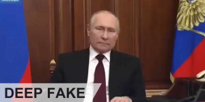 Beitragsbild des Blogbeitrags Deepfake: Putin kündigte nicht die Kapitulation Russlands an 