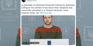 Beitragsbild des Blogbeitrags Deepfake: Selenskyjs gefälschter Aufruf zur Kapitulation 