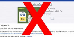 Beitragsbild des Blogbeitrags Achtung Phishing: „Aktualisieren Sie Ihr GMX-Konto“
