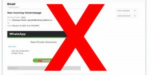 Beitragsbild des Blogbeitrags Whatsapp-Voicemail entpuppt sich als gefährlicher Trojaner
