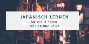 Beitragsbild des Blogbeitrags Japanisch für Dummies – die wichtigsten Wörter und Sätze