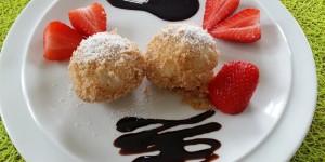 Beitragsbild des Blogbeitrags Nougat- oder Fruchtknödel aus Topfenteig