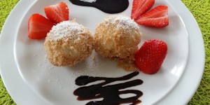 Beitragsbild des Blogbeitrags Nougat- oder Fruchtknödel aus Topfenteig 