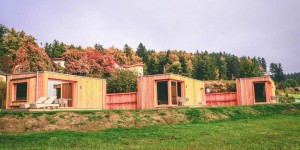 Beitragsbild des Blogbeitrags Von den neuen Lodges in Arbesbach: Nach dem Essen komfortabel roo’n 