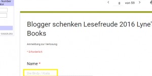 Beitragsbild des Blogbeitrags [Blogger schenken Lesefreude] Gewinner 