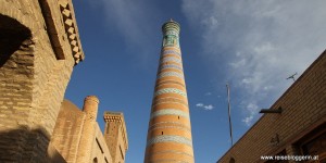 Beitragsbild des Blogbeitrags Chiwa – Unterwegs entlang der Seidenstraße in Usbekistan 