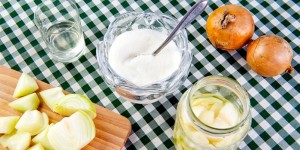 Beitragsbild des Blogbeitrags Zwiebel-Sirup: Zwiebelsaft gegen Husten selber machen 