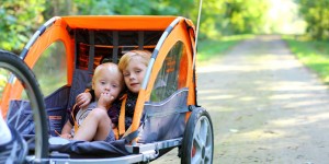 Beitragsbild des Blogbeitrags Baby mit Fahrrad transportieren – nur wie?