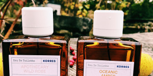 Beitragsbild des Blogbeitrags Einsame Strände und wilde Rosen: Korres Oceanic Amber & Apothecary Wild Rose 