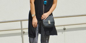 Beitragsbild des Blogbeitrags Plaid pants & black vest!