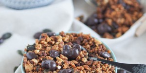 Beitragsbild des Blogbeitrags Schoko-Nuss-Knuspermüsli