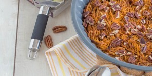 Beitragsbild des Blogbeitrags {Rezension} Koch dich kringelig! & Süßkartoffelauflauf 