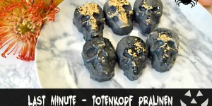 Beitragsbild des Blogbeitrags Halloween DIY - Totenkopf Pralinen
