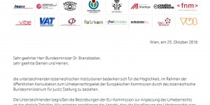 Beitragsbild des Blogbeitrags Gemeinsame Kritik an geplanter EU Urheberrechts Richtlinie