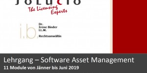 Beitragsbild des Blogbeitrags Praxislehrgang Software Asset Management 