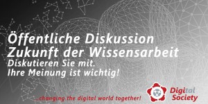 Beitragsbild des Blogbeitrags Positionspapier “Zukunft der Wissensarbeit” – Diskussion 