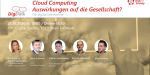 Beitragsbild des Blogbeitrags Nachlese DigiTalk „Cloud Computing – Auswirkungen auf die Gesellschaft?“