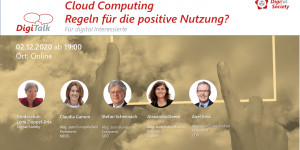 Beitragsbild des Blogbeitrags Nachlese DigiTalk „Cloud Computing – Regeln für die positive Nutzung?“