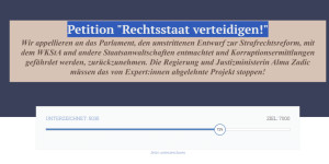Beitragsbild des Blogbeitrags Petition “Rechtsstaat verteidigen!”
