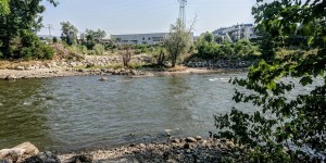 Beitragsbild des Blogbeitrags An der Mur entlang in Graz