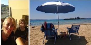 Beitragsbild des Blogbeitrags Kalathas mit 33 Grad