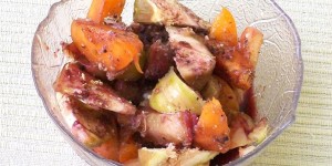 Beitragsbild des Blogbeitrags Veganer Obstsalat (für 2 Personen)