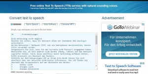 Beitragsbild des Blogbeitrags Text vorsprechen lassen: Webdienst 