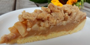 Beitragsbild des Blogbeitrags glutenfreier Apfelmuskuchen mit Streusel 