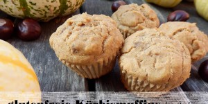 Beitragsbild des Blogbeitrags [Rezepte]: glutenfreie Kürbismuffins ohne Zucker 