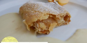 Beitragsbild des Blogbeitrags [Rezepte]: himmlischer, blättriger glutenfreier Apfelstrudel 