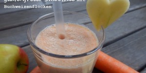 Beitragsbild des Blogbeitrags [Rezepte]: glutenfreier Smoothie mit Buchweizenflocken 