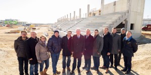 Beitragsbild des Blogbeitrags Bau des neuen Wr. Neustädter Stadions voll im Zeitplan