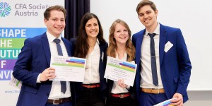 Beitragsbild des Blogbeitrags FHWN-StudentInnen gewinnen CFA Institute Research Challenge 