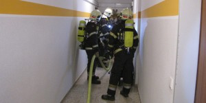 Beitragsbild des Blogbeitrags Höchste Alarmstufe: Wohnungsbrand in der Porschesiedlung