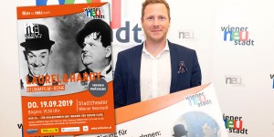 Beitragsbild des Blogbeitrags „Laurel & Hardy“ mit Live-Klavierbegleitung im Stadttheater