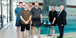 Beitragsbild des Blogbeitrags ZAMG testet archäologischen Tauchroboter in Neunkirchen