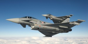Beitragsbild des Blogbeitrags Mehrtägiges Eurofighter-Training im Überschallbereich 