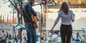 Beitragsbild des Blogbeitrags Junge Bands auf der „Open Stage“ im Bürgermeistergarten