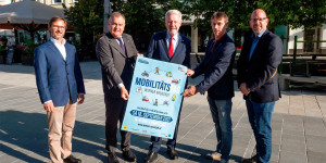 Beitragsbild des Blogbeitrags Mobilitätstag 2021 auf dem Wr. Neustädter Hauptplatz