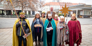 Beitragsbild des Blogbeitrags Wiener Neustadt: Sternsinger im Alten Rathaus 