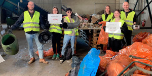Beitragsbild des Blogbeitrags Wiener Neustadt: SchülerInnen der HAK sammeln 1 Tonne Müll 