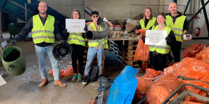 Beitragsbild des Blogbeitrags Wiener Neustadt: SchülerInnen der HAK sammeln 1 Tonne Müll