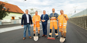 Beitragsbild des Blogbeitrags Wiener Neustadt: Neuer Geh- und Radweg in der Anemonenseestraße