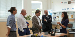 Beitragsbild des Blogbeitrags Wiener Neustadt: Bundesminister Polaschek besuchte FHWN 