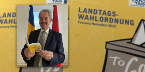 Beitragsbild des Blogbeitrags Landtagspräsident Karl Wilfing präsentierte “Landtagswahlordnung to go”