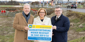 Beitragsbild des Blogbeitrags Wiener Neustadt: Bauarbeiten für die B54-Unterführung starten 