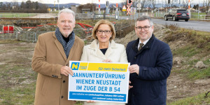 Beitragsbild des Blogbeitrags Wiener Neustadt: Bauarbeiten für die B54-Unterführung starten