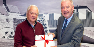 Beitragsbild des Blogbeitrags Bürgermeister Schneeberger gratulierte Karl Pietsch zum “80sten” 