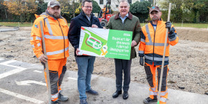 Beitragsbild des Blogbeitrags Baustart für den neuen Fahrradübungsgarten Schilfgasse