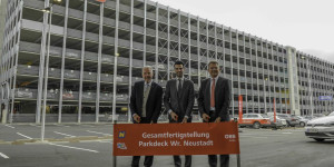 Beitragsbild des Blogbeitrags Hauptbahnhof Wr. Neustadt: Stellflächen rund um das Parkhaus fertig 